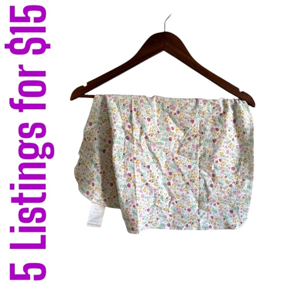 5/$15 Rene Rofe Floral Baby Girl Blanket